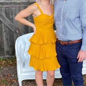 Dillards yellow dress